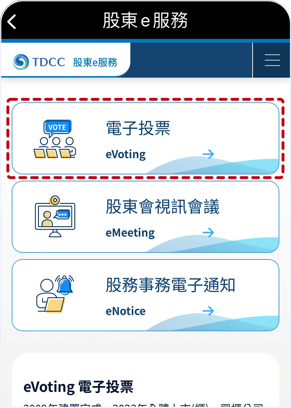 點選電子投票